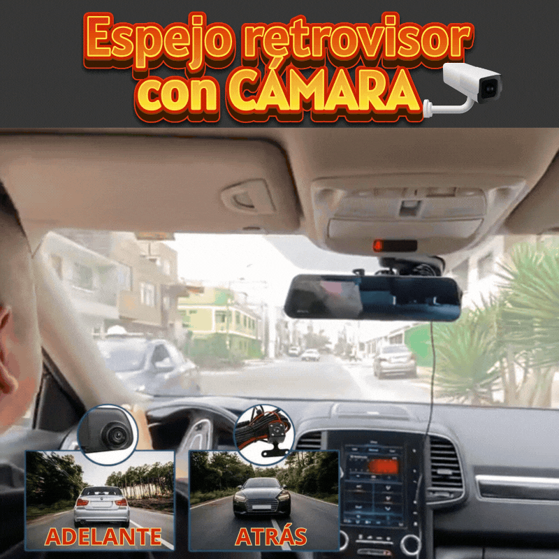 Espejo retrovisor con cámara