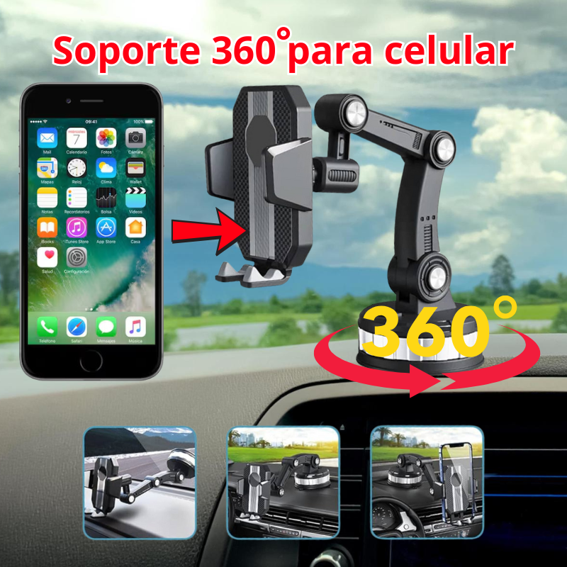 Soporte 360° para celular